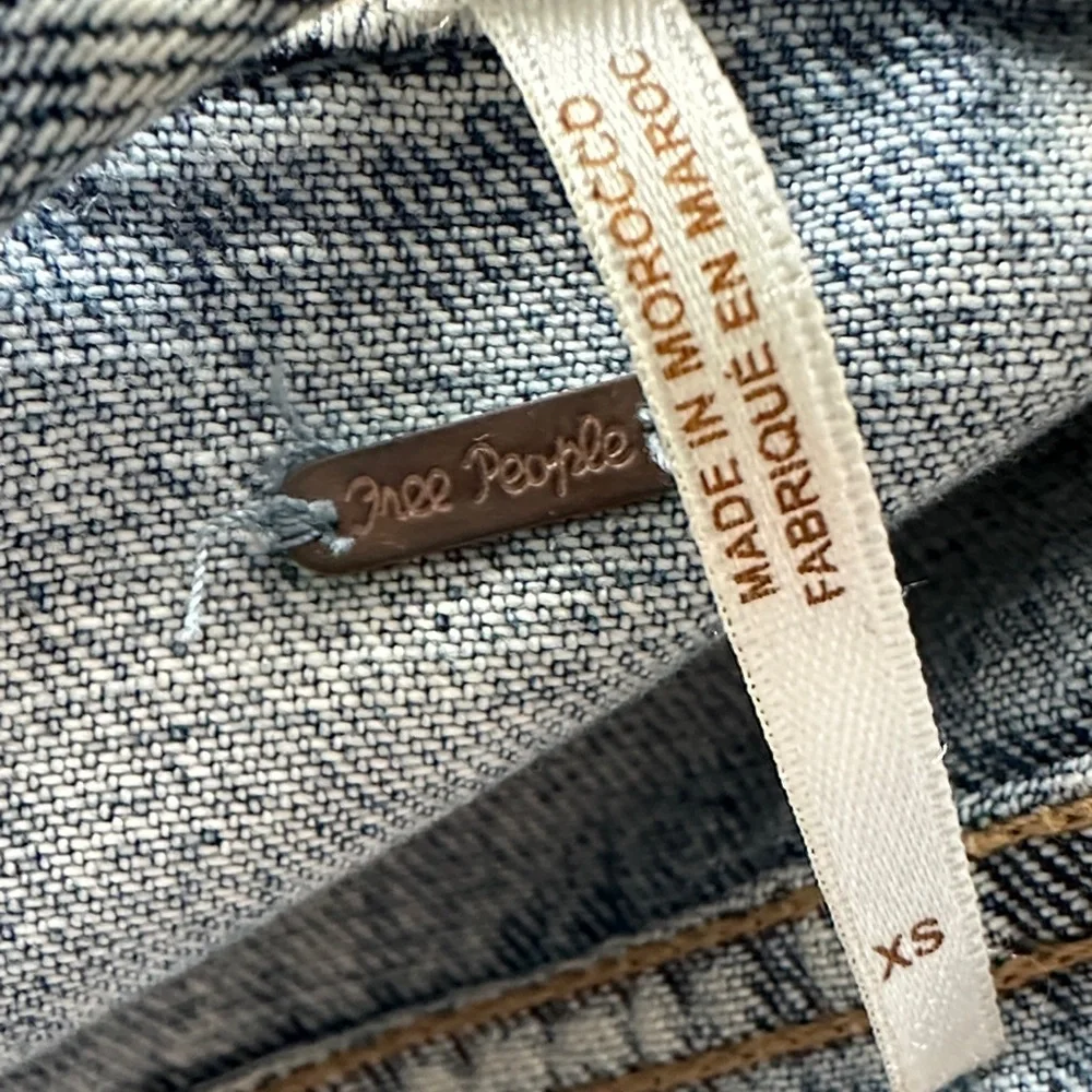Free People Blue Denim Jacket - Picture 2 of 3